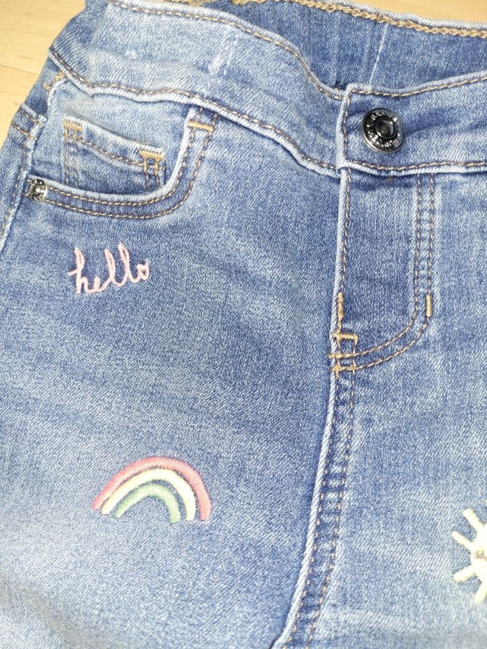 Jean fille Taille 9/12 mois H&M - photo numéro 2