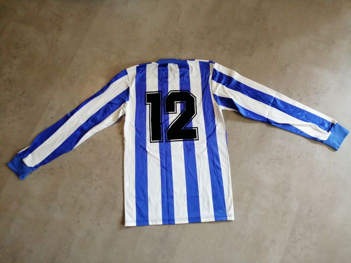 T shirt manches longues rayé bleu et blanc 12-14 ans - photo numéro 4