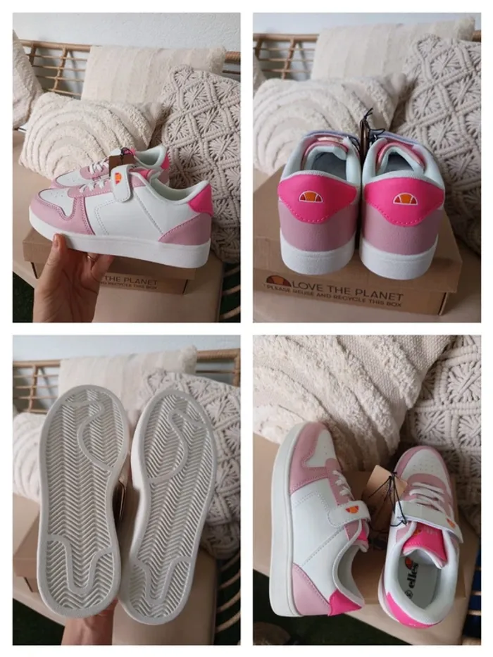 Paire de baskets / sneakers à scratch Ellesse pointure 34 neuves avec étiquettes