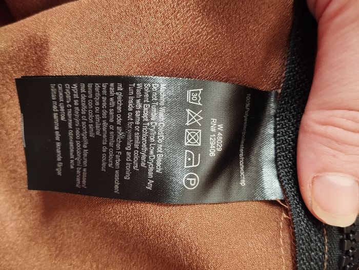 Blouse manches longues cuivrée noir et blanches - photo numéro 8