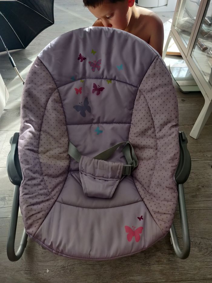 Transat bebe rose pâle Verbaudet