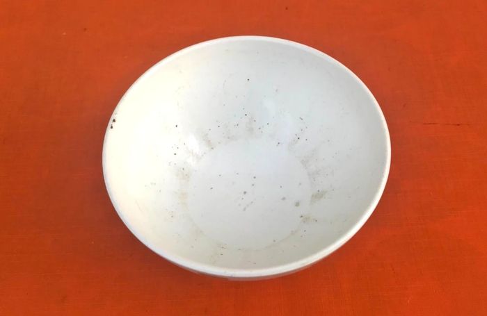 Ancien bol sur piédouche céramique modèle à facettes - photo numéro 6