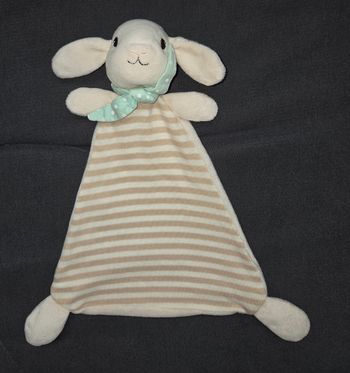Doudou plat mouton / Agneau blanc - Beige et blanc rayé- H&M