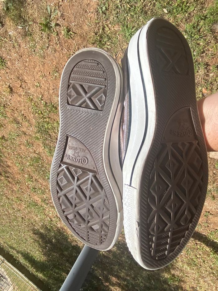 Converse argent 37 1/2 - photo numéro 13