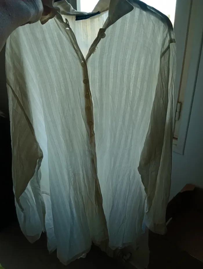 Chemise blanche vintage taille 44-46 en Tbe - photo numéro 4