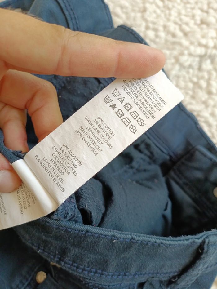 Denim Co. skinny bleu foncé – taille 40 – coton stretch - photo numéro 3