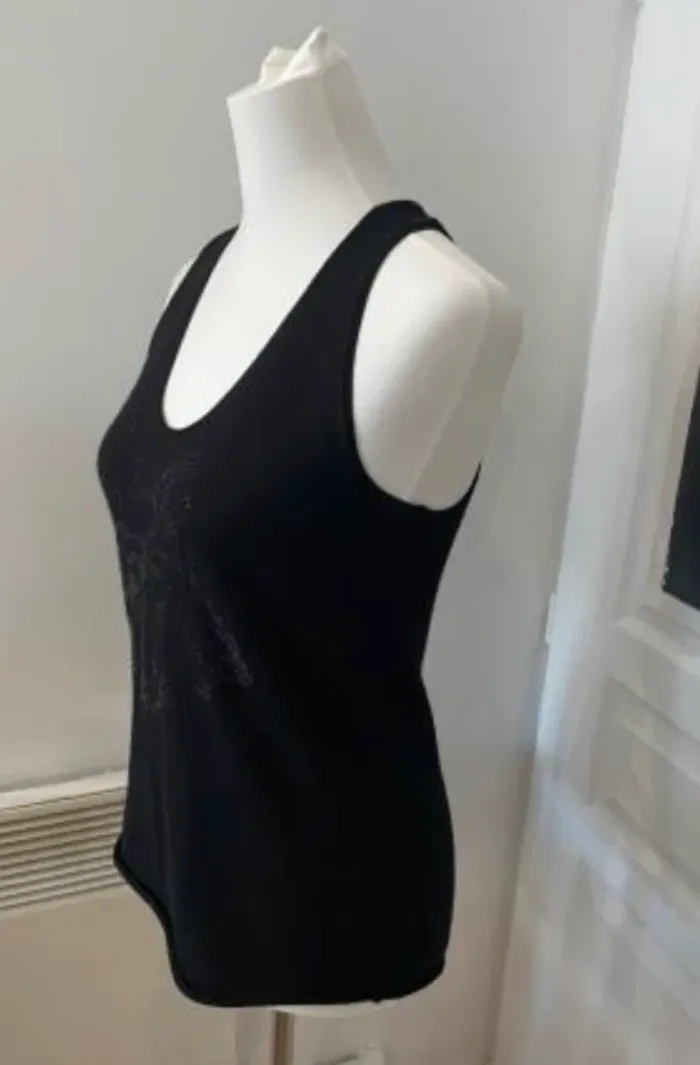 Zadig et Voltaire, pull, sans manches en laine, mérinos femme, taille S - photo numéro 2