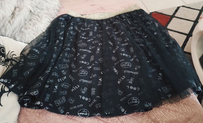 Très jolie jupe taille pailletée dorée neuve