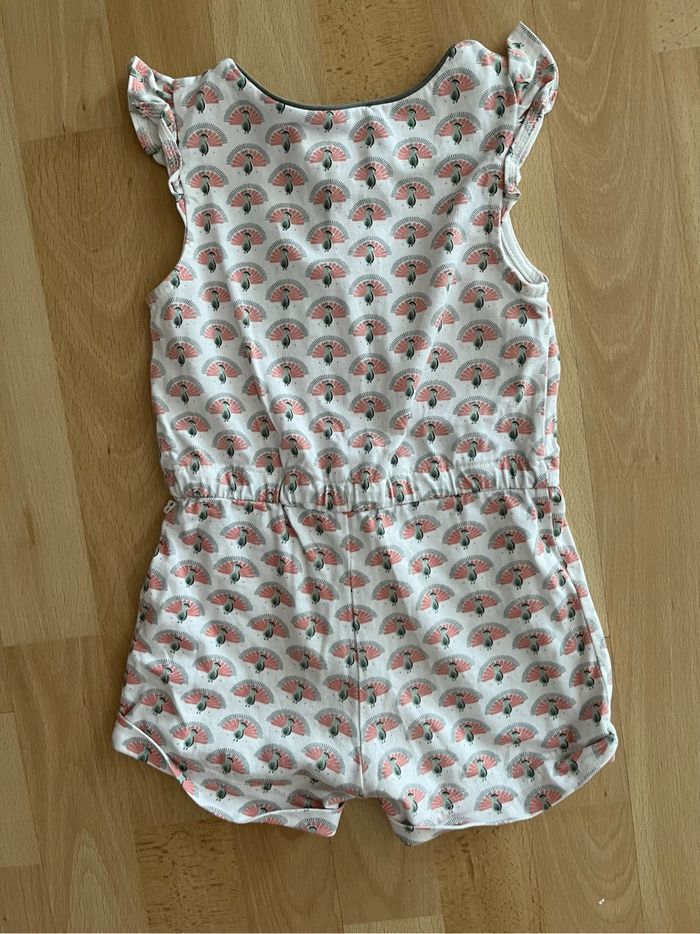 Combinaison short blanc / motifs Obaïbi 24 mois - photo numéro 2