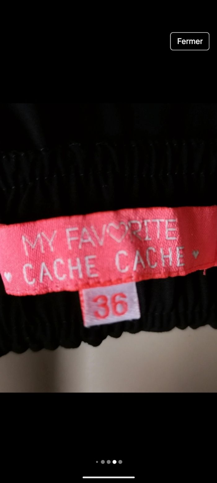 Pantacourt fluide noir de la marque cache cache taille 36 - photo numéro 5
