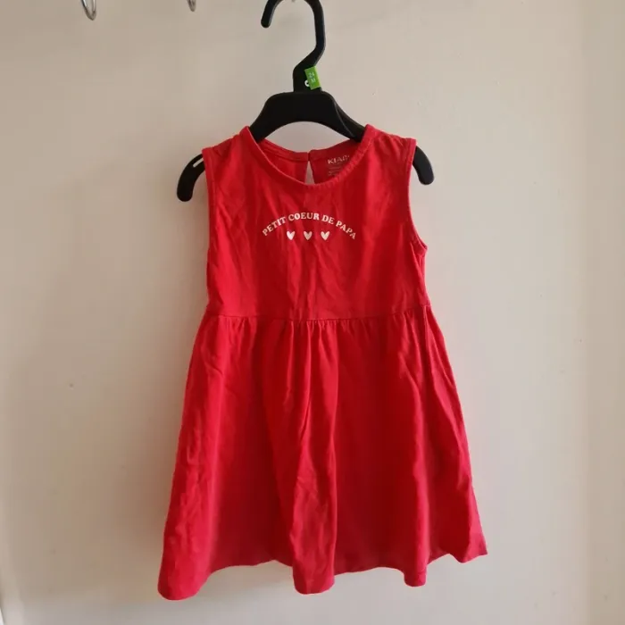 2 ans robe petit cœur de papa