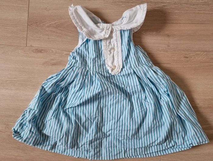 Robe à rayures et col claudine Jacadi