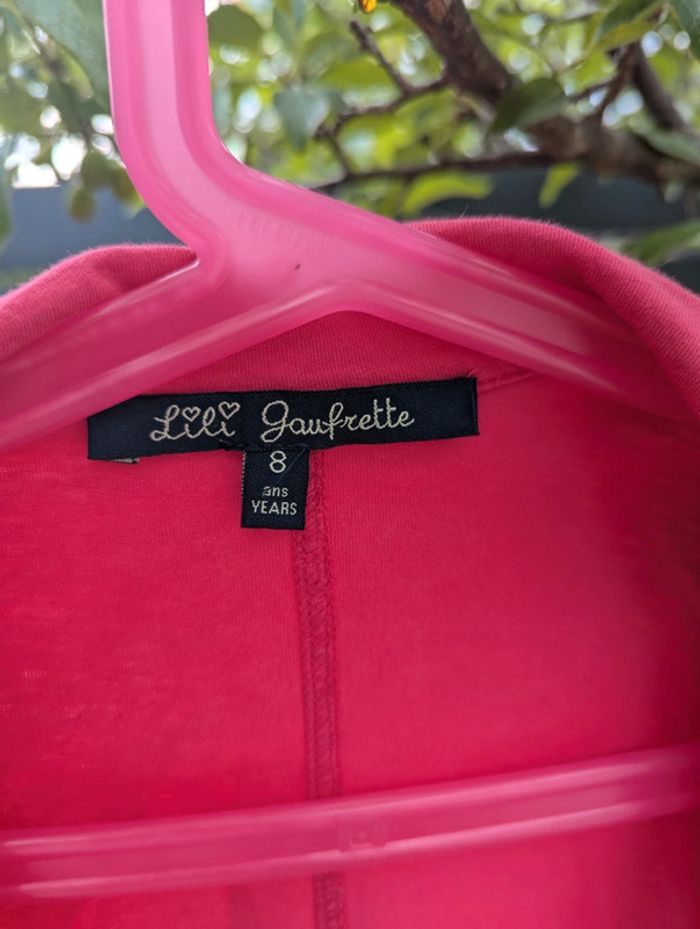 Veste rose fuchsia Lili Gaufrette 8 ans - photo numéro 2