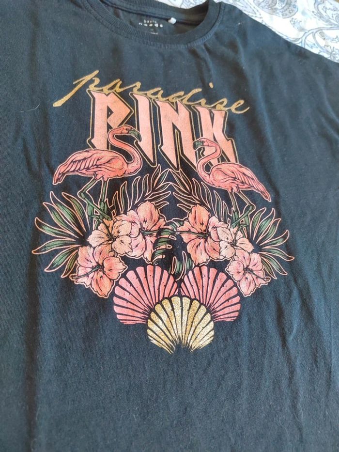 Tee-shirt "paradise pink" name it 7/8 ans - photo numéro 2