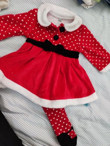 Robe noël avec collant