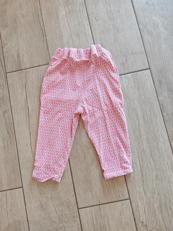 Pantalon fluide rouge Obaibi 23 mois - photo numéro 5