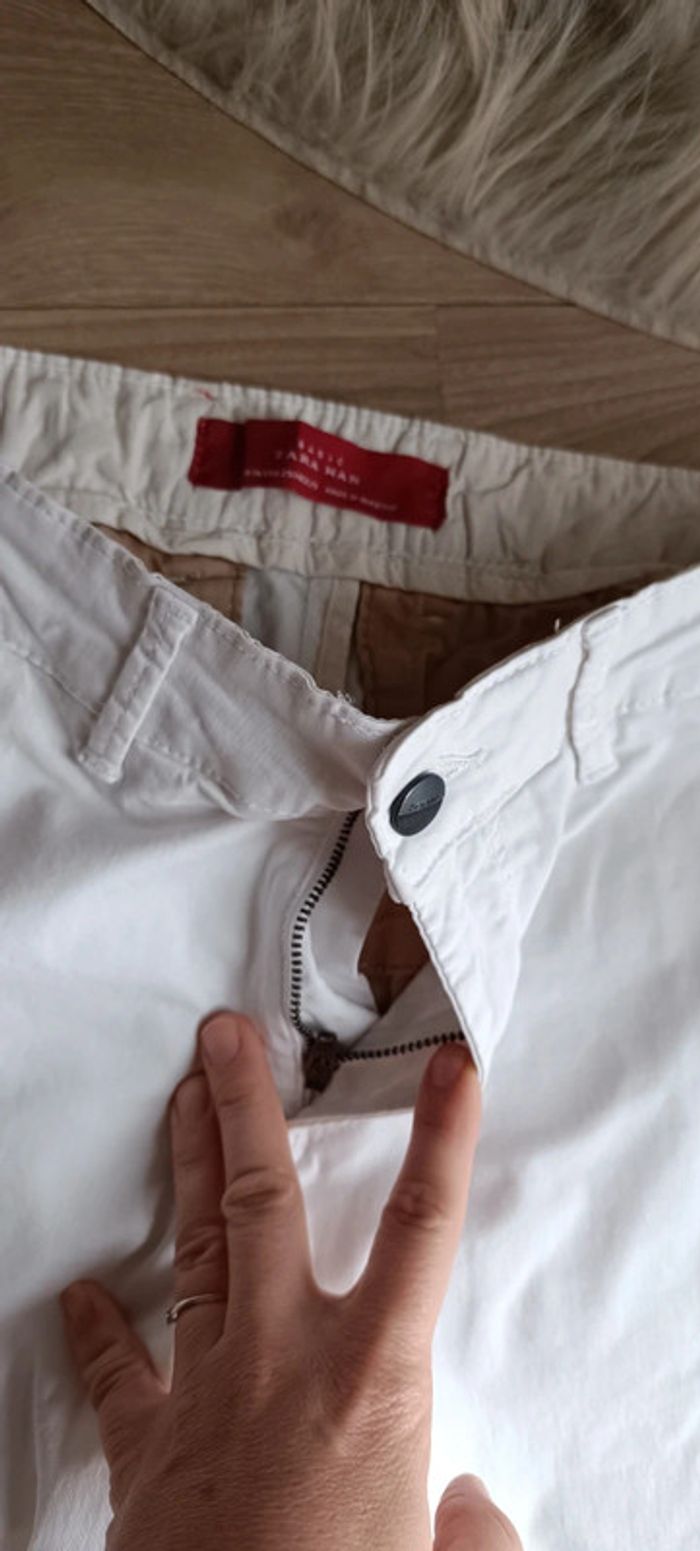 Pantalon blanc Zara S - photo numéro 4