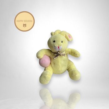 Peluche lapin jaune AGF-MG A849