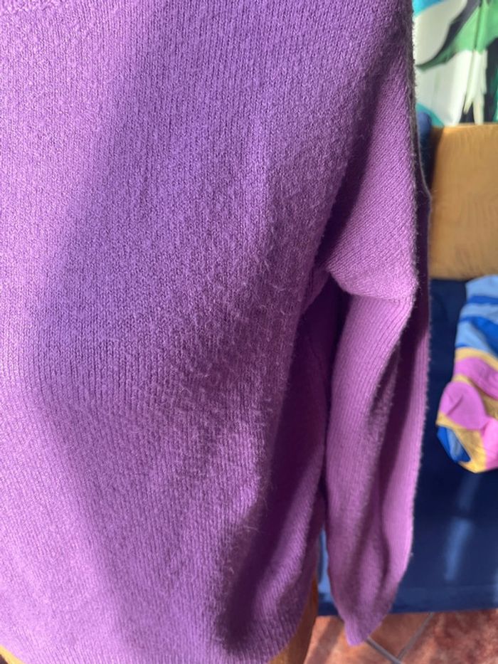 pull en maille violet zara xs - photo numéro 3