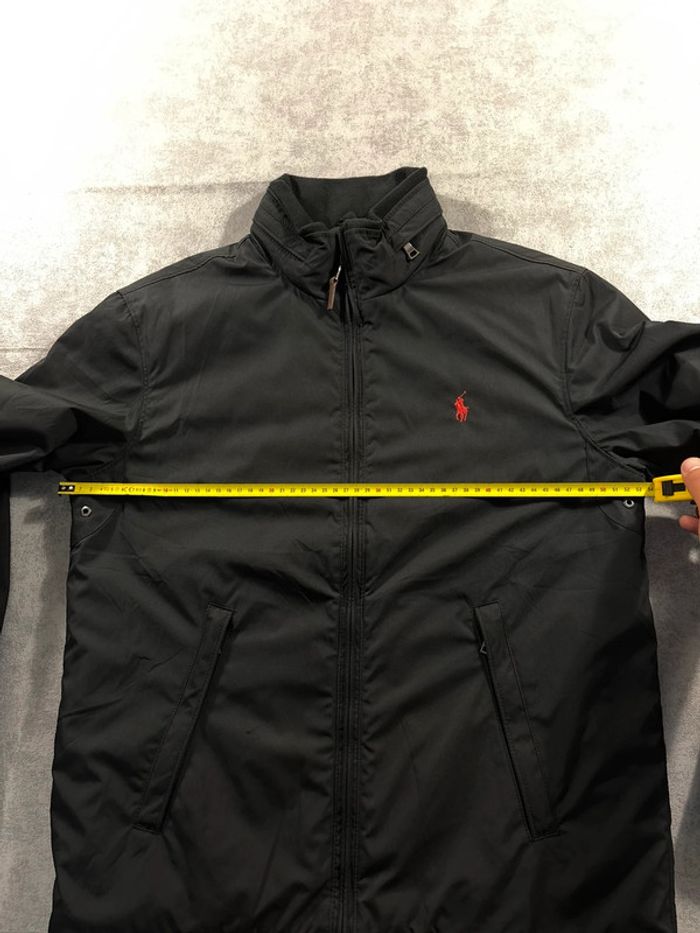 Veste mi-saison Y2K Ralph Lauren Noir logo brodé rouge Taille S - photo numéro 12