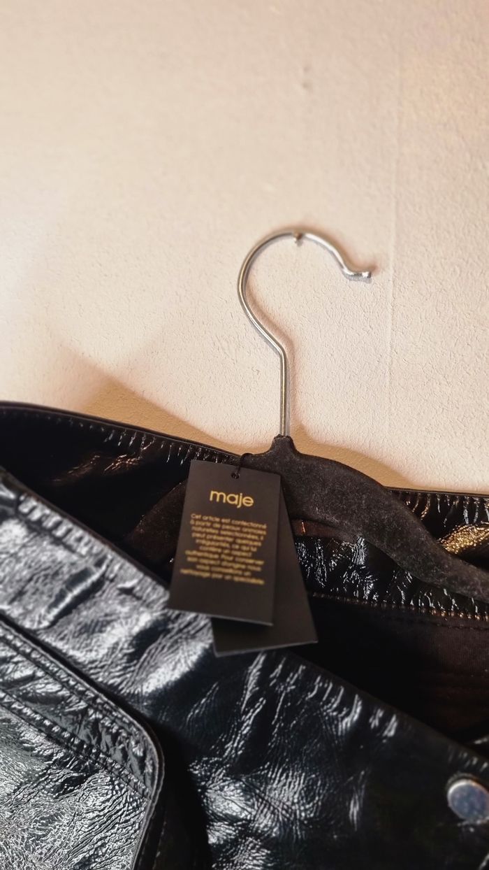 Jupe en cuir Maje - photo numéro 2