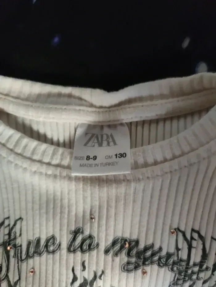 T-shirt à manches longues Zara 8-9 - photo numéro 3