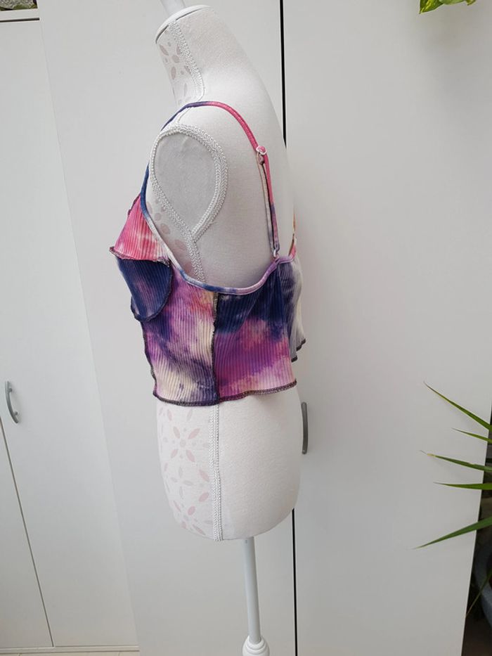Débardeur Caraco Top Tie Dye Multicolore - photo numéro 4