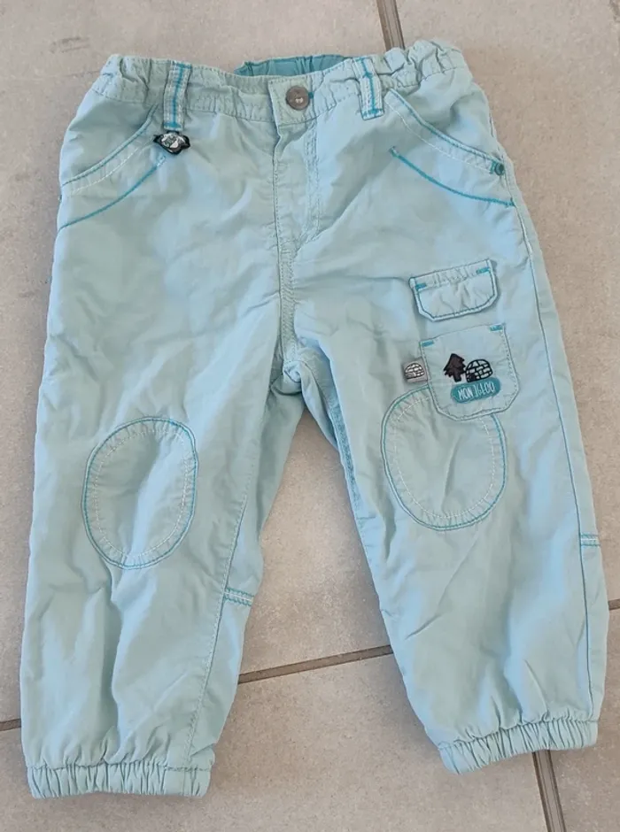 Lot de 2 pantalons hiver garçon taille 18 mois - photo numéro 6
