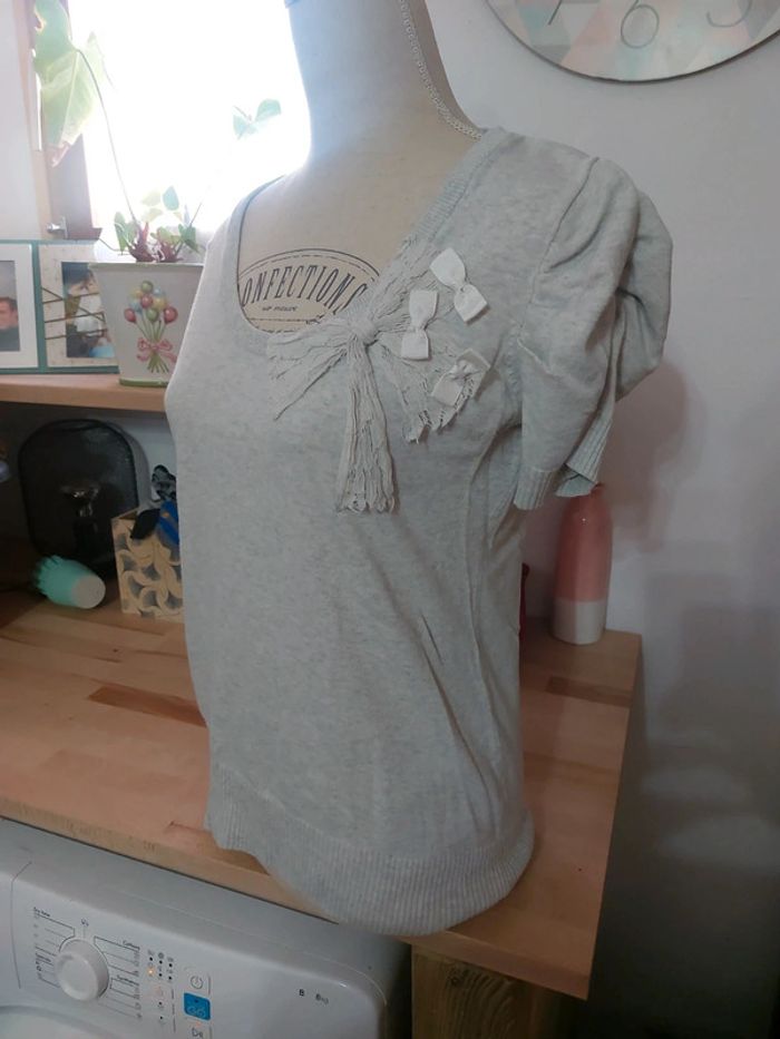 T shirt gris - photo numéro 2