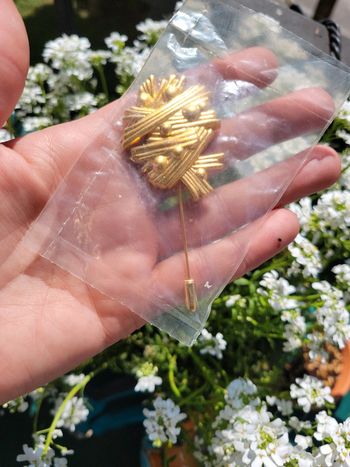 Broche fibule vintage année 80