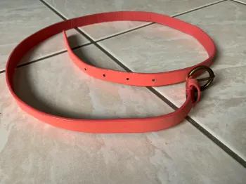 Ceinture fine corail