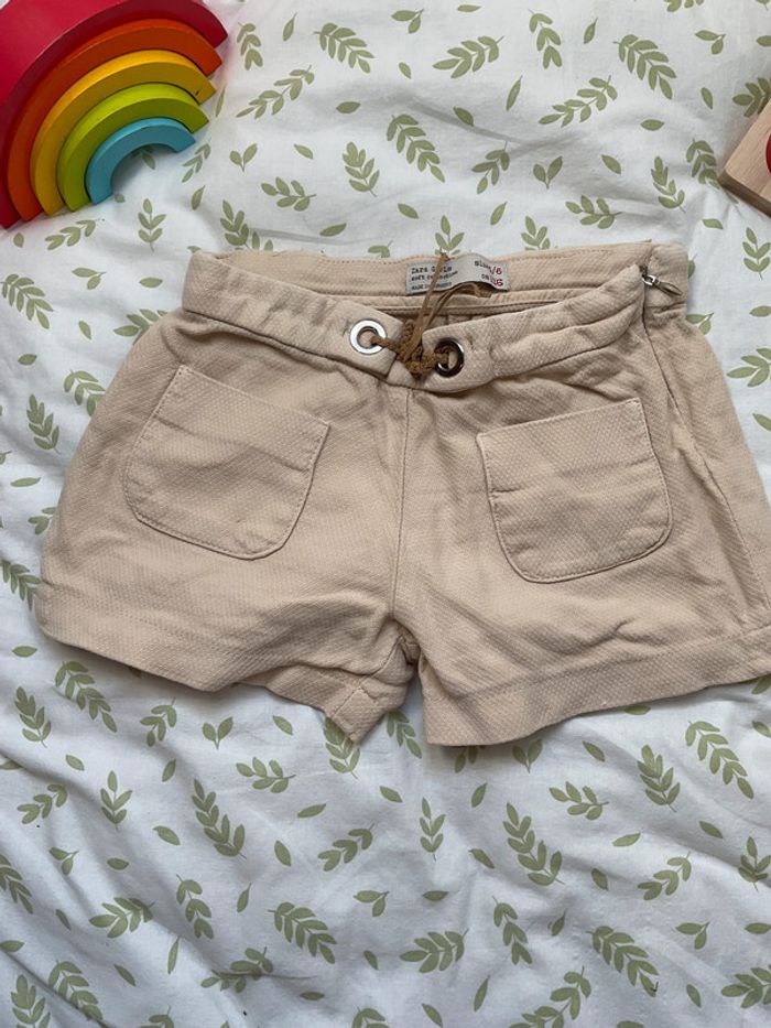 short beige 5/6 ans zara taille réglable - photo numéro 2