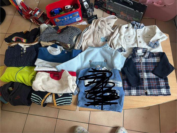 Gris lot cargo. de vêtements taille 6 moi  +79 vêtements - photo numéro 8