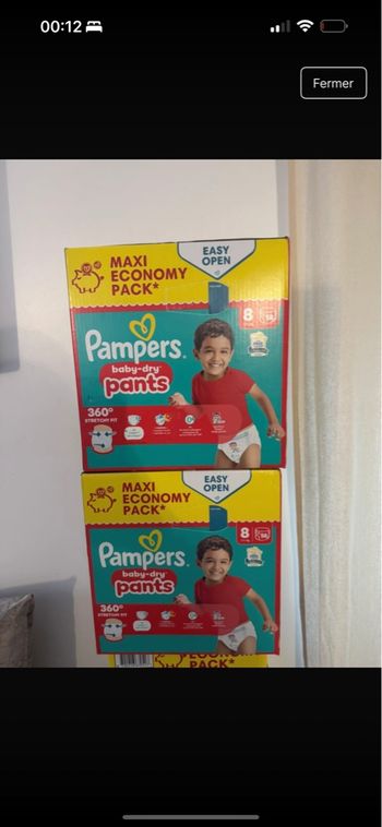 couche pampers taille 8