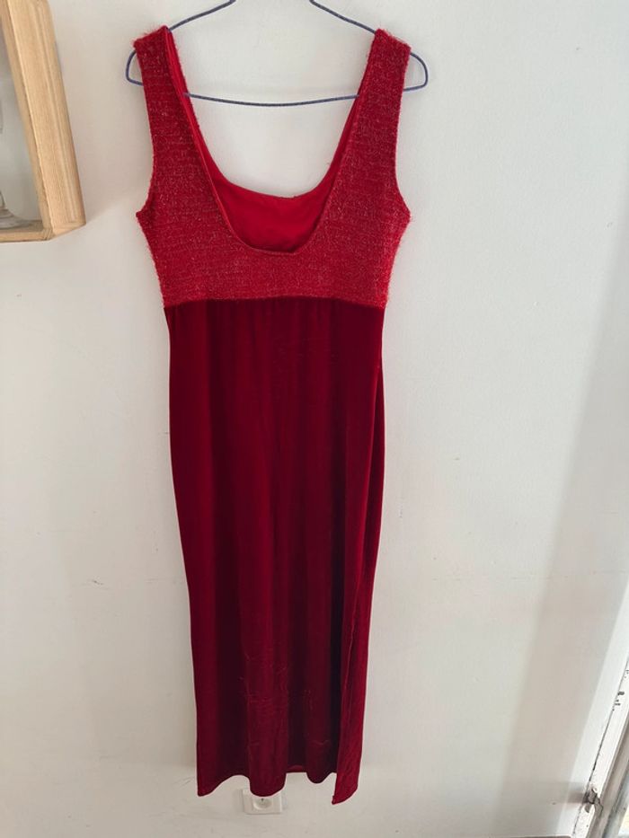 Robe rouge en velour et paillette lissa Paris - photo numéro 4