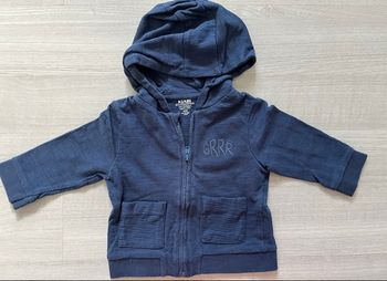 Sweat d’été zippé à capuche marine GRRR 
