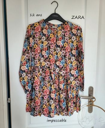 Robe 👗 Zara imprimé fleurs 🌸 12 ans