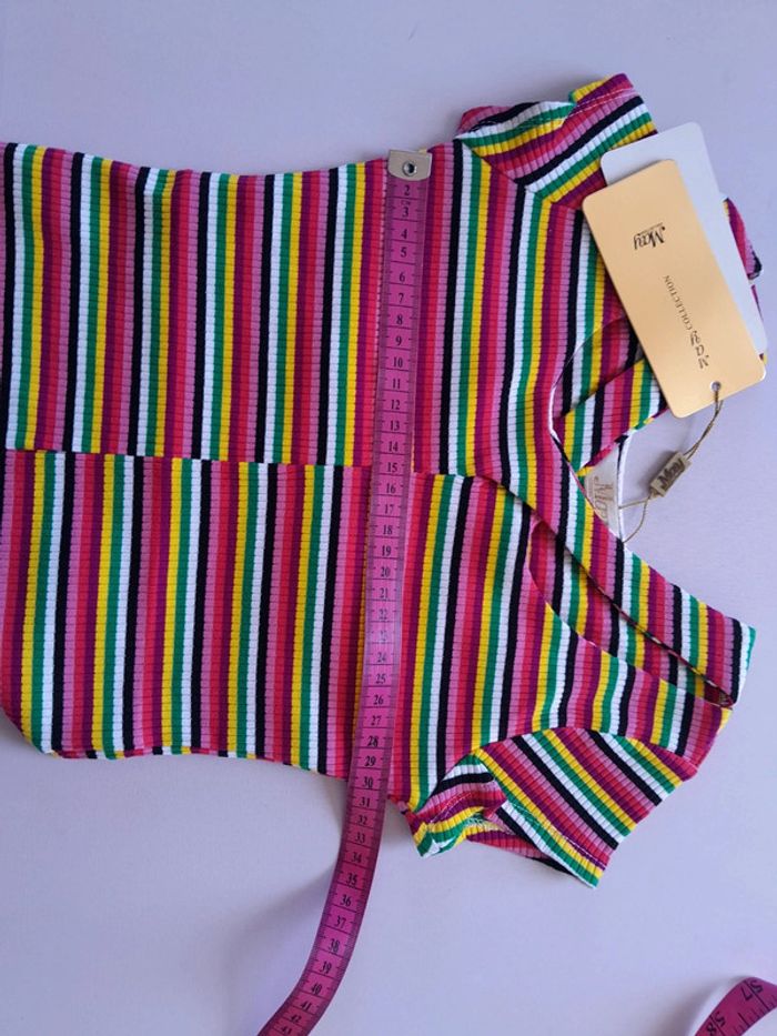 Debardeur rayé neuf May collection. - photo numéro 4