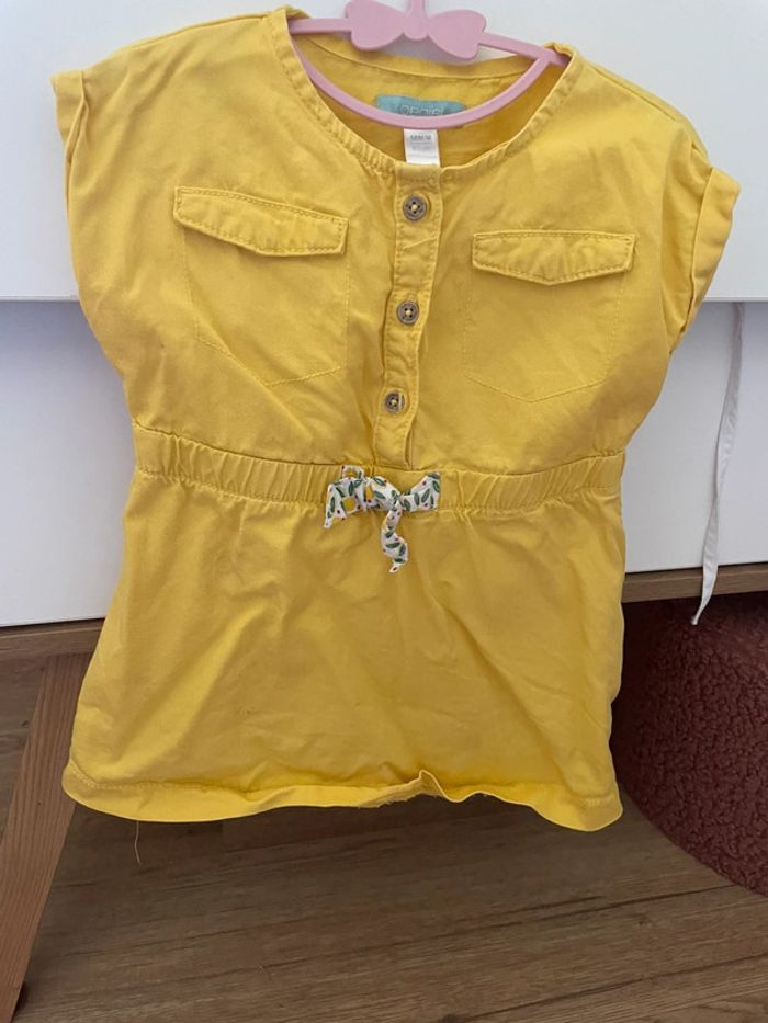 Robe jaune moutarde obaibi 18 mois - photo numéro 2