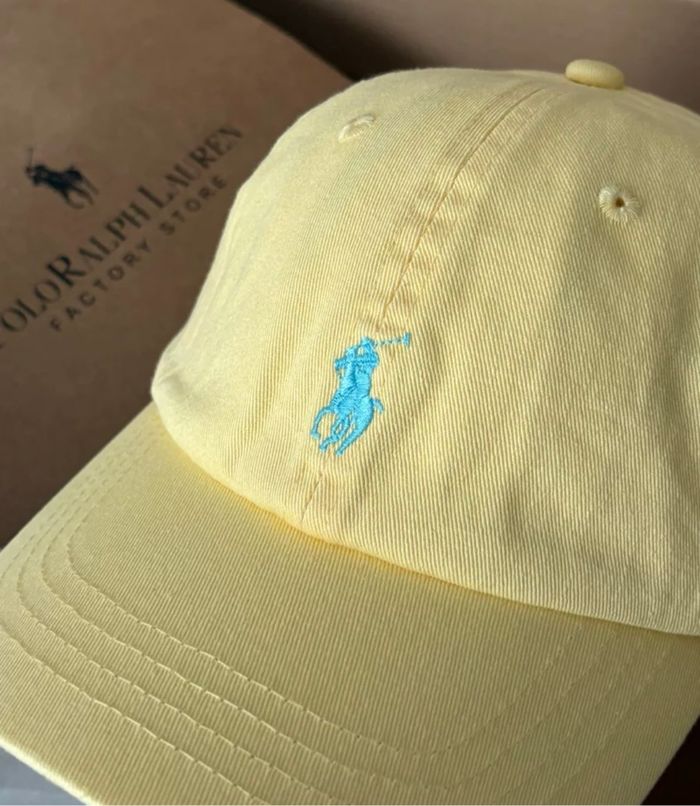 Casquette Ralph Lauren jaune - photo numéro 2