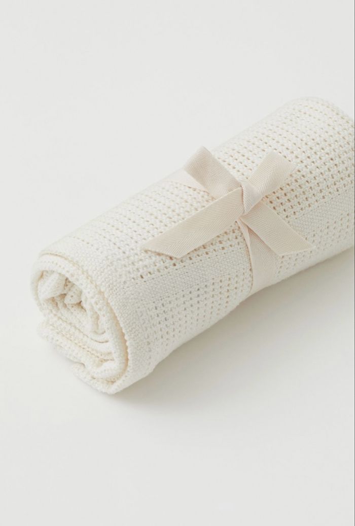 Couverture tricot de coton 100x80cm - photo numéro 2