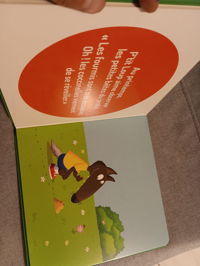 Livre cartonné p'tit loup aime la nature - photo numéro 4
