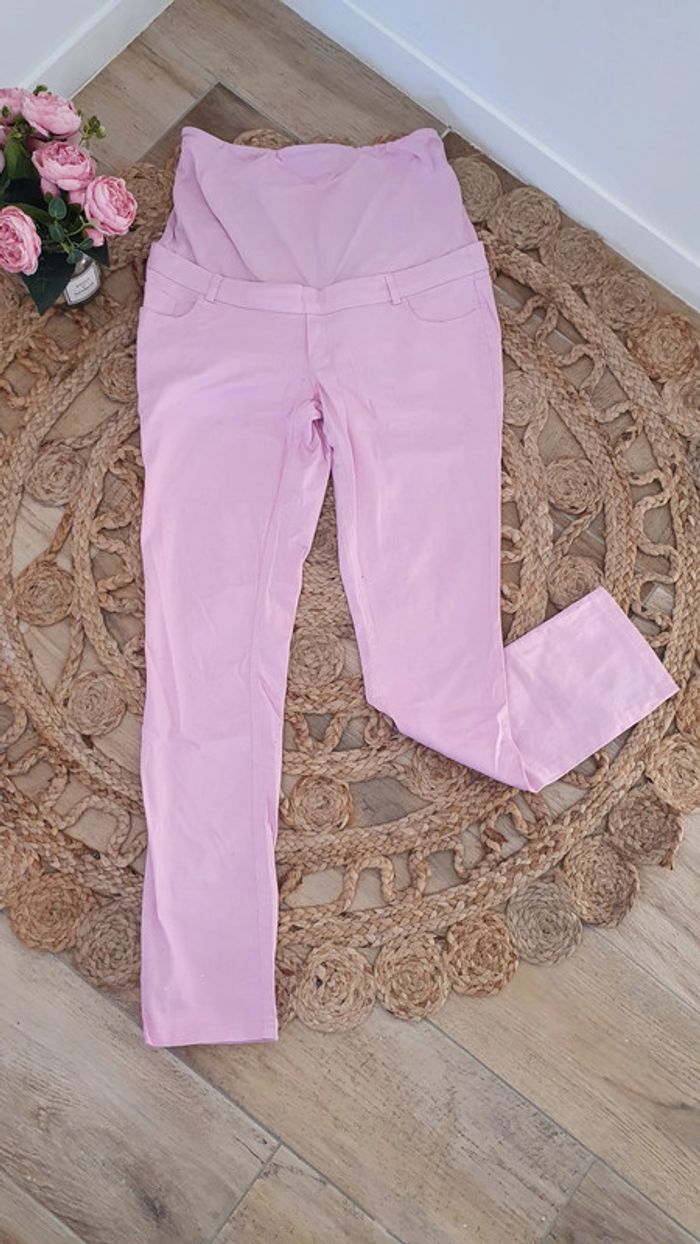 Pantalon grossesse rose - photo numéro 2