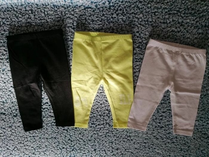 Lot de 3 leggins fille taille 6 mois
