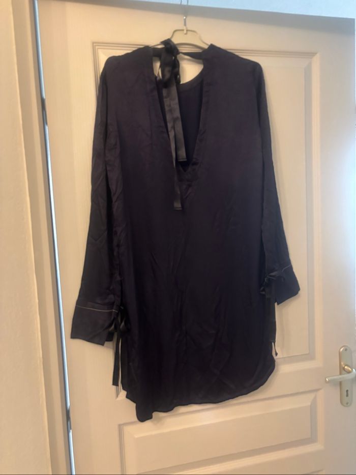 Robe manches longues satinée Sandro taille 1 - photo numéro 8