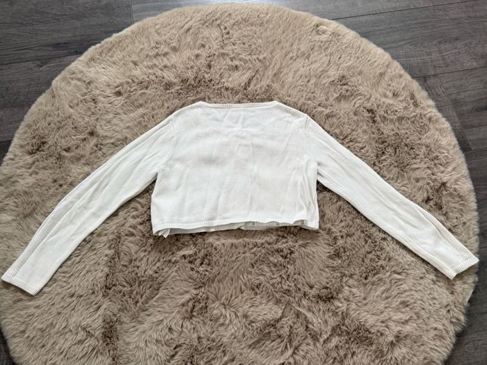 Gilet court boléro blanc fille 6 ans Sergent Major - photo numéro 8