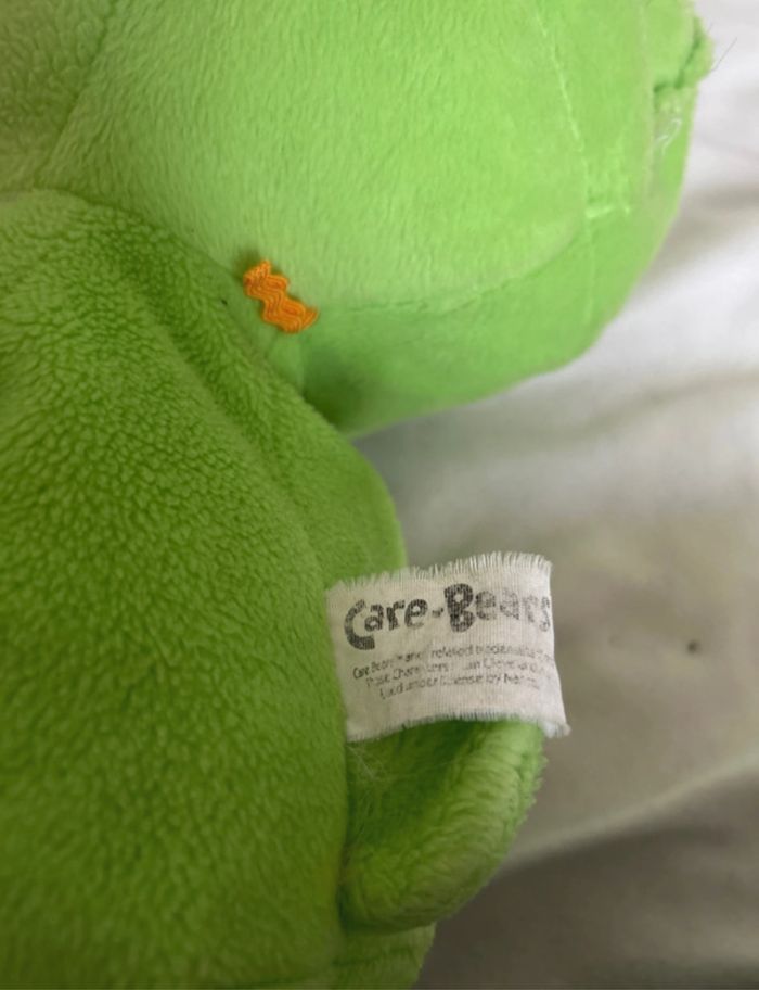 Peluche vintage Bisounours verte – Années 80 - photo numéro 3