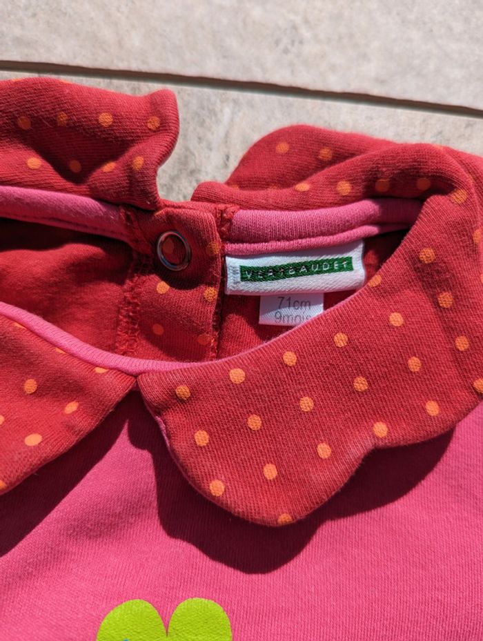 pyjama coton printemps été bébé fille Verbaudet 9 mois - photo numéro 2