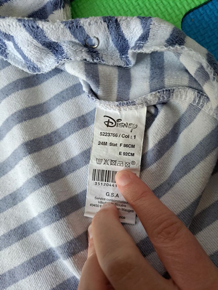 Pyjama velours Mickey Disney 24m - photo numéro 17