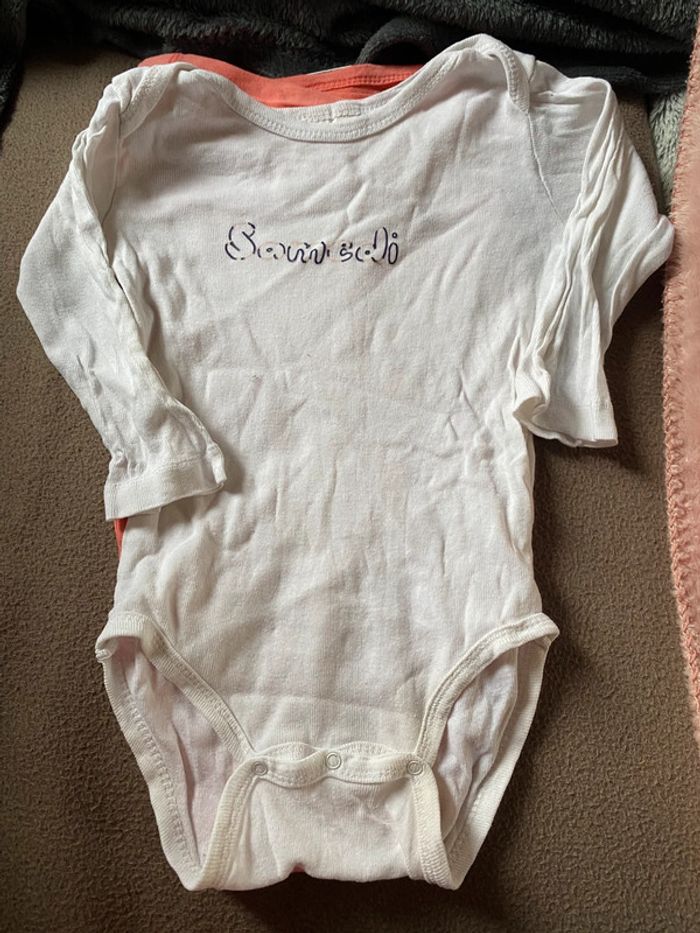 Lot 6 bodies jours manches longues bébé 12m Tissaia - photo numéro 4